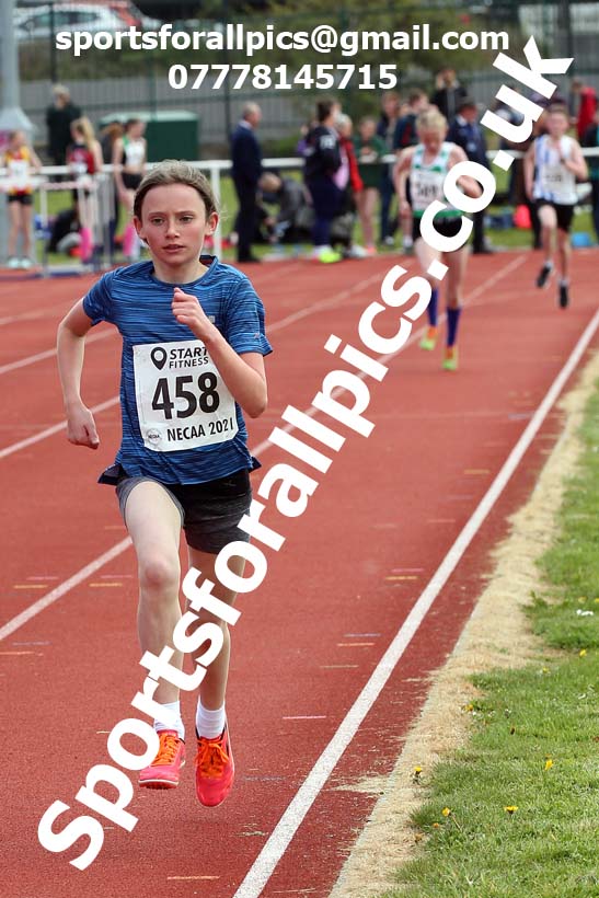1500 metres, 2021 NECAA Middlesbrough Open Meting, Sunday, May 9th. Photo: David T. Hewitson/Sports for All Pics